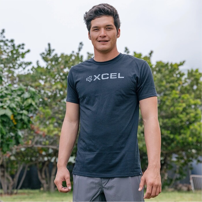 2024 Xcel Hombres Corp Logo Tee MATS5CRPB - Black